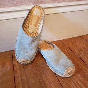SALE Dolce Vita denim mules flats US 5.5 bohemian beach